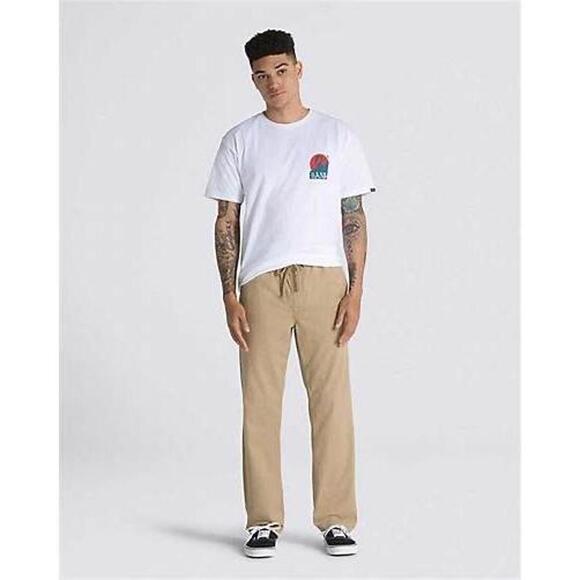 VANS NWOT Men’s Range Relaxed Elastic Pants in Light Khaki Brown-Size Medium - Picture 1 of 12